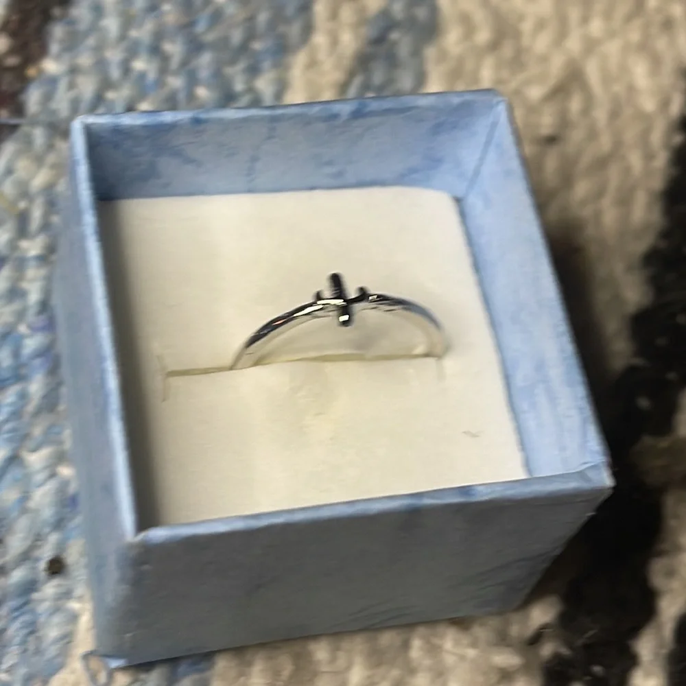 New Sterling Silver Handmade Bohemian Solid Cactus Dainty Minimalist Ring